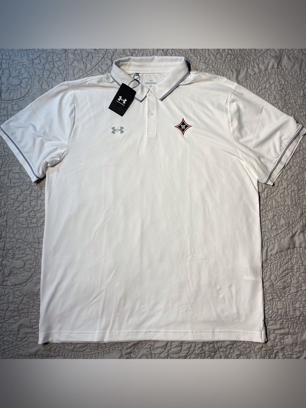 Under Armour Wando Warriors Performance Polo XXL White NWT Golf Athletic